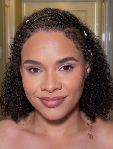 After makeup by Danielle Amorr