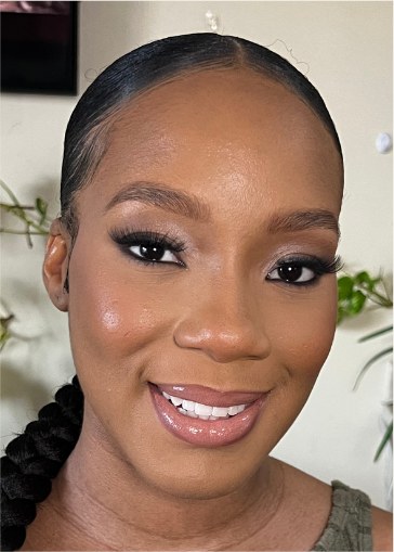 Glam makeup by Danielle Amorr