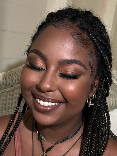 Glam makeup by Danielle Amorr