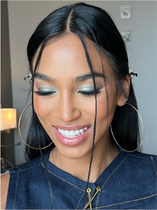 Glam makeup by Danielle Amorr