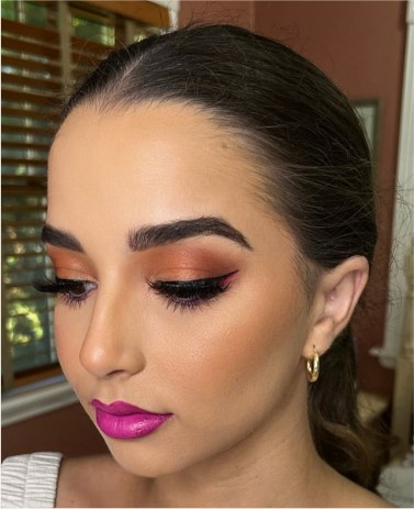Glam makeup by Danielle Amorr